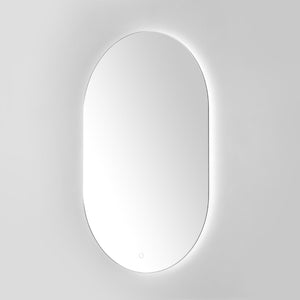 Safavieh JAX, 24-Inch White Aluminum LED Mirror - Modern, Energy-Efficient Lighting for Stylish Grooming Spaces LMR1007A