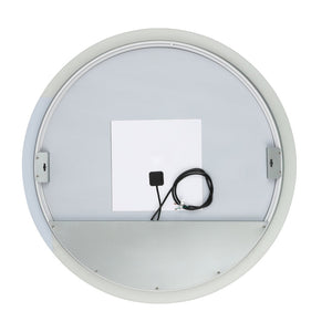 Safavieh WHIT, 36-Inch Aluminum LED Mirror in Silver/White - Modern Design for Stylish Illumination & Grooming LMR1008A