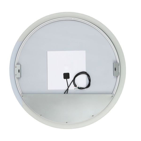 Safavieh WHIT, 36-Inch Aluminum LED Mirror in Silver/White - Modern Design for Stylish Illumination & Grooming LMR1008A