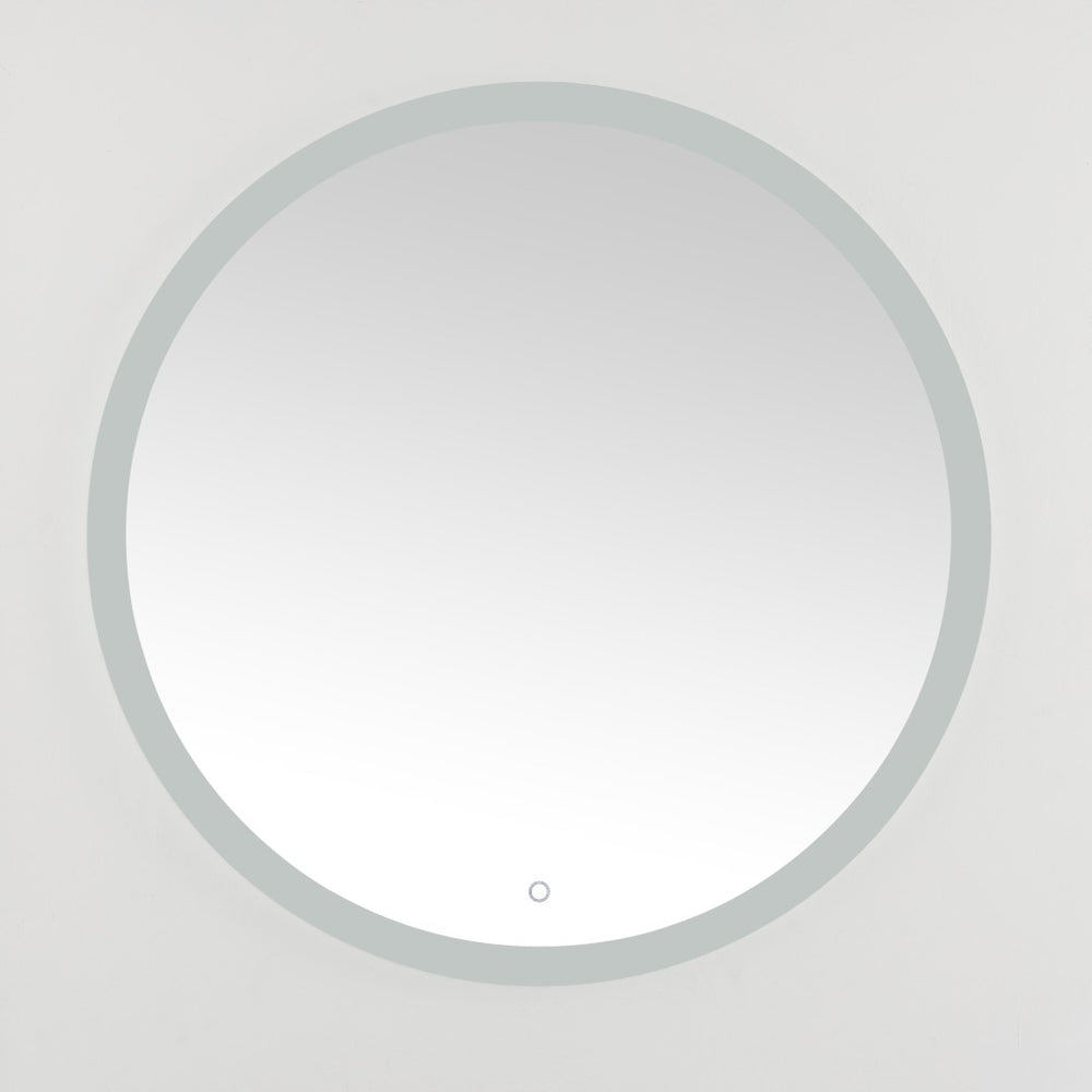 Safavieh WHIT, 36-Inch Aluminum LED Mirror in Silver/White - Modern Design for Stylish Illumination & Grooming LMR1008A