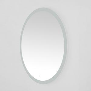 Safavieh WHIT, 36-Inch Aluminum LED Mirror in Silver/White - Modern Design for Stylish Illumination & Grooming LMR1008A