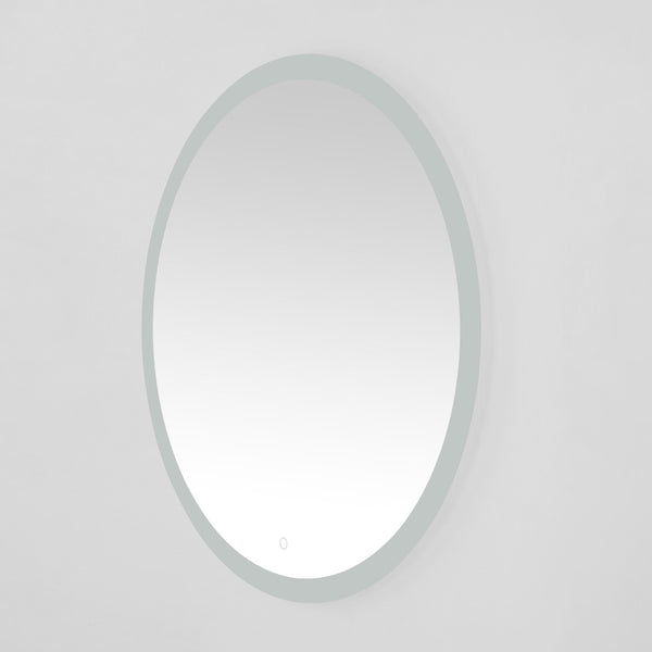 Safavieh WHIT, 36-Inch Aluminum LED Mirror in Silver/White - Modern Design for Stylish Illumination & Grooming LMR1008A