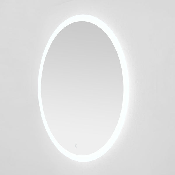 Safavieh WHIT, 36-Inch Aluminum LED Mirror in Silver/White - Modern Design for Stylish Illumination & Grooming LMR1008A
