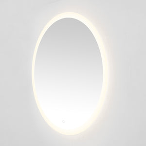Safavieh WHIT, 36-Inch Aluminum LED Mirror in Silver/White - Modern Design for Stylish Illumination & Grooming LMR1008A