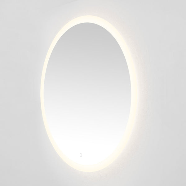 Safavieh WHIT, 36-Inch Aluminum LED Mirror in Silver/White - Modern Design for Stylish Illumination & Grooming LMR1008A