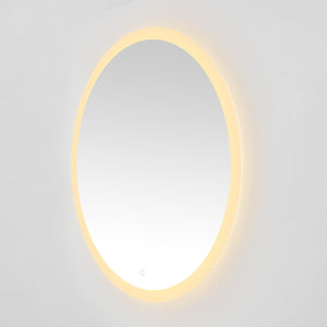 Safavieh WHIT, 36-Inch Aluminum LED Mirror in Silver/White - Modern Design for Stylish Illumination & Grooming LMR1008A