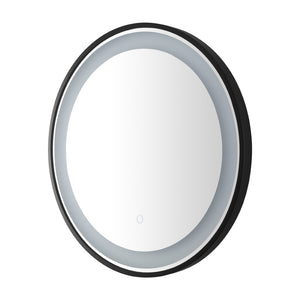 Safavieh BLAKEWELL, 24-Inch Black/Silver Aluminum LED Mirror - Modern Design with Superior Illumination & Style LMR1010A