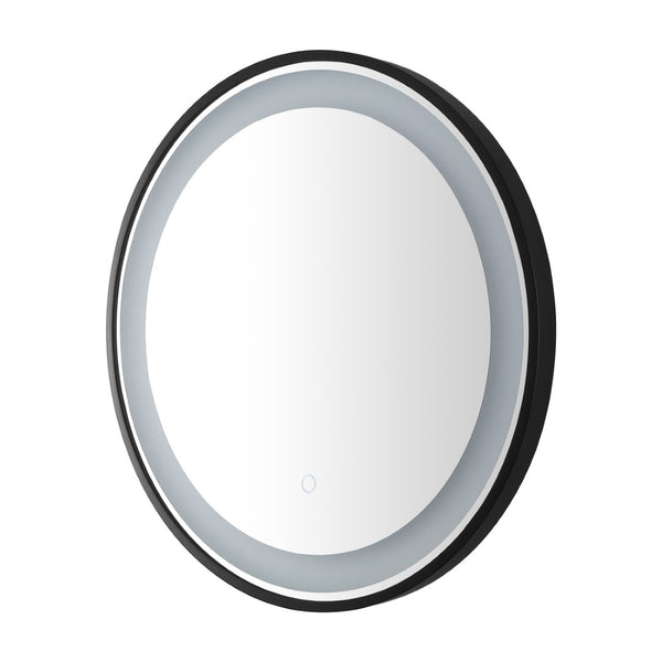 Safavieh BLAKEWELL, 24-Inch Black/Silver Aluminum LED Mirror - Modern Design with Superior Illumination & Style LMR1010A