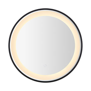 Safavieh BLAKEWELL, 24-Inch Black/Silver Aluminum LED Mirror - Modern Design with Superior Illumination & Style LMR1010A