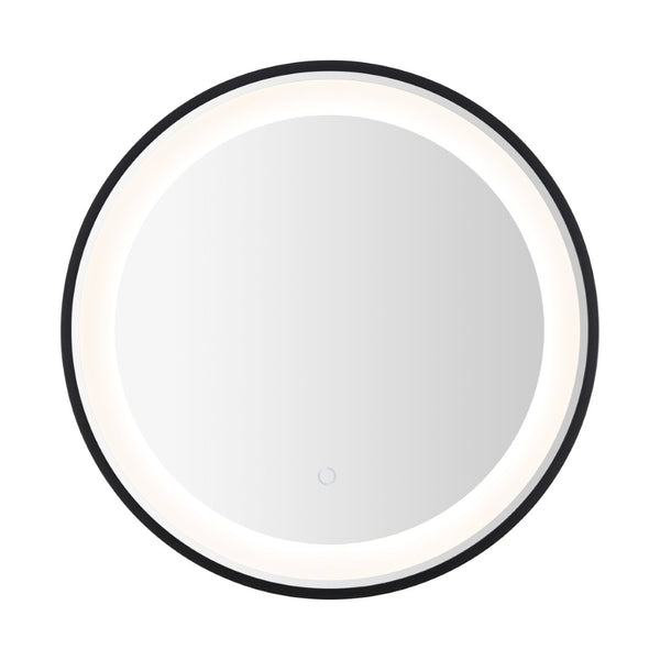 Safavieh BLAKEWELL, 24-Inch Black/Silver Aluminum LED Mirror - Modern Design with Superior Illumination & Style LMR1010A