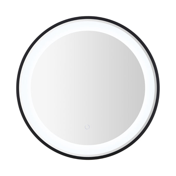 Safavieh BLAKEWELL, 24-Inch Black/Silver Aluminum LED Mirror - Modern Design with Superior Illumination & Style LMR1010A