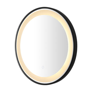 Safavieh BLAKEWELL, 24-Inch Black/Silver Aluminum LED Mirror - Modern Design with Superior Illumination & Style LMR1010A