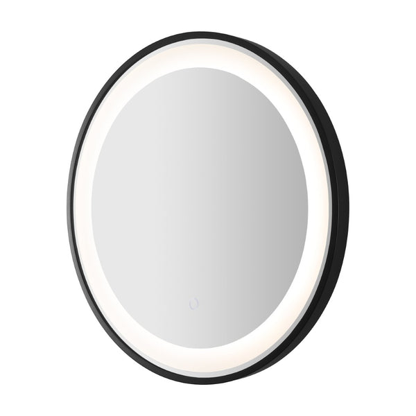 Safavieh BLAKEWELL, 24-Inch Black/Silver Aluminum LED Mirror - Modern Design with Superior Illumination & Style LMR1010A