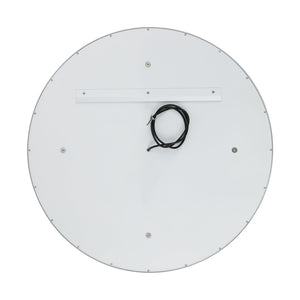Safavieh ERDEM, 30 Inch Aluminum LED Mirror - Elegant Lighting for Modern Spaces, Ideal for Ambiance & Style Silver Grey / Silver Leaf LMR1014A