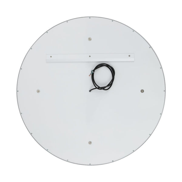 Safavieh ERDEM, 30 Inch Aluminum LED Mirror - Elegant Lighting for Modern Spaces, Ideal for Ambiance & Style Silver Grey / Silver Leaf LMR1014A