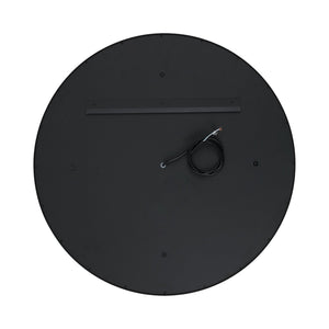 Safavieh ERDEM, 30 Inch Aluminum LED Mirror - Elegant Lighting for Modern Spaces, Ideal for Ambiance & Style Black / Gold Leaf LMR1014B