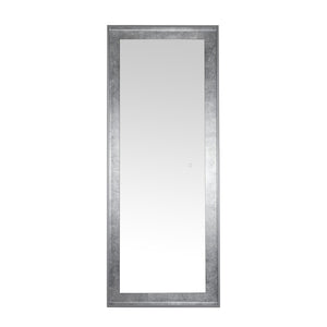 Safavieh MONTAUK, 26 Inch Contemporary LED Mirror - Elegant Design for Bathrooms, Entryways, and More Silver Grey / Silver Leaf LMR1015A