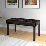CorLiving California Brown Tufted Bench Brown LMY-180-O
