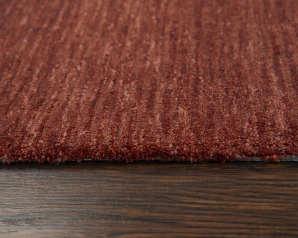 Alora Decor Luna Hand-Tufted Rust Indoor/Outdoor Rug — Water-Resistant Recycled Polyester, Soft Dimensional Pile 5' x 7'6" LNALNA10100750576