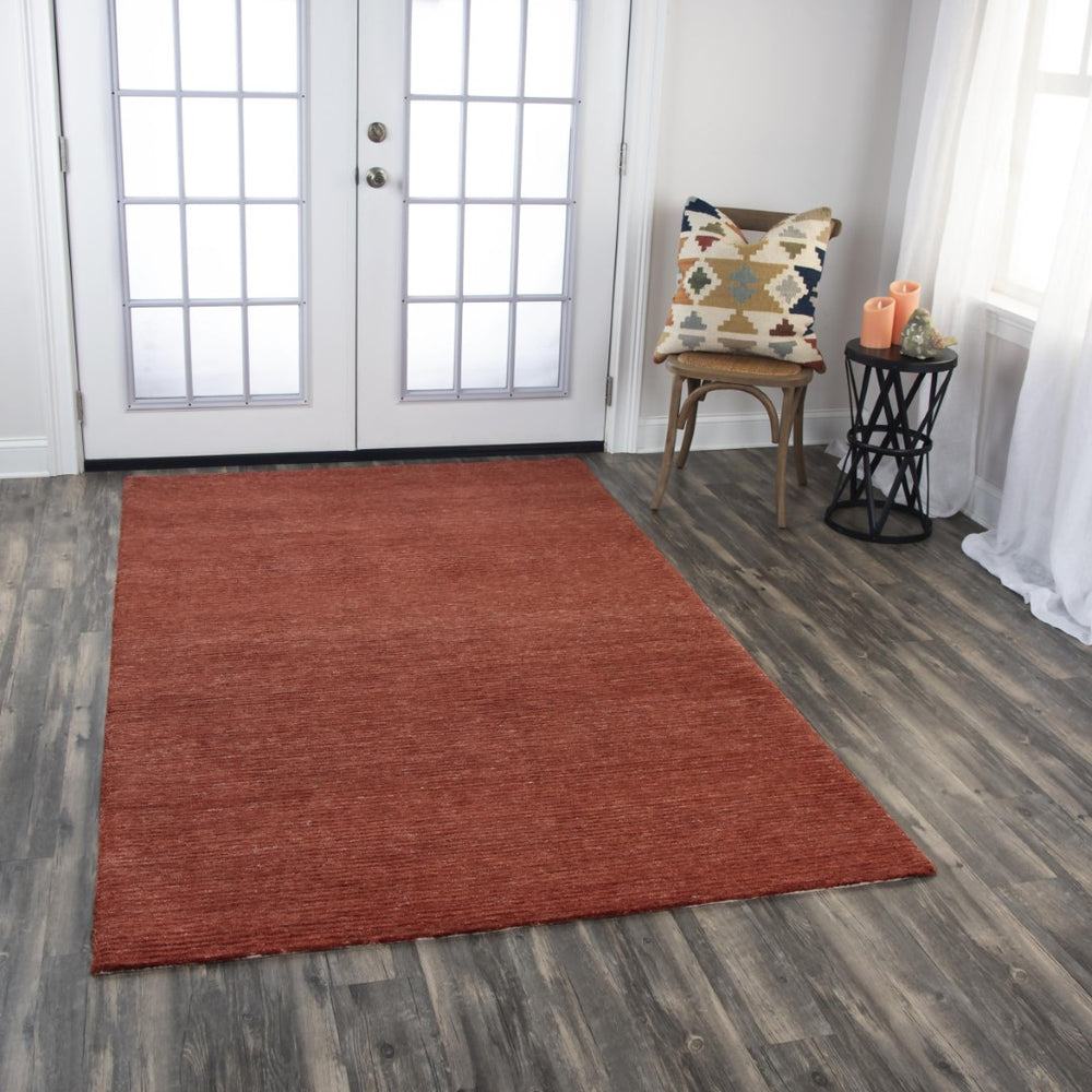Alora Decor Luna Hand-Tufted Rust Indoor/Outdoor Rug — Water-Resistant Recycled Polyester, Soft Dimensional Pile 5' x 7'6" LNALNA10100750576