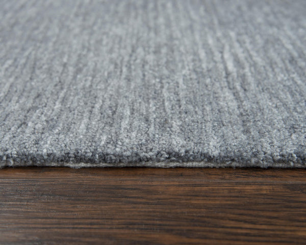 Alora Decor Luna Hand‑Tufted Gray Rug — Eco-Friendly Recycled Polyester, Water‑Resistant, Textured Casual Style For Entryways 7'6" x 9'6" LNALNA10200337696