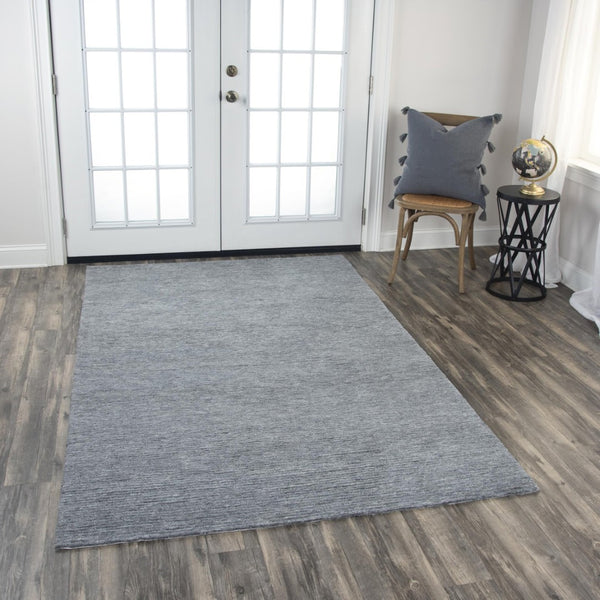 Alora Decor Luna Hand‑Tufted Gray Rug — Eco-Friendly Recycled Polyester, Water‑Resistant, Textured Casual Style For Entryways 7'6" x 9'6" LNALNA10200337696