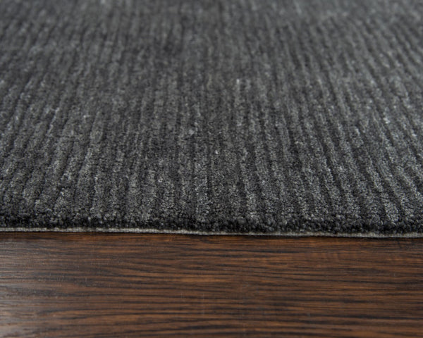 Alora Decor Luna Hand‑Tufted Charcoal Gray Rug—Eco-Friendly 100% Recycled Polyester, Water‑Resistant, High‑Traffic Performance 5' x 7'6" LNALNA10300160576