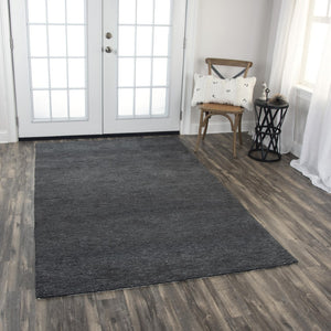 Alora Decor Luna Hand‑Tufted Charcoal Gray Rug—Eco-Friendly 100% Recycled Polyester, Water‑Resistant, High‑Traffic Performance 5' x 7'6" LNALNA10300160576