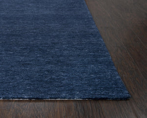 Alora Decor Luna Navy Hand-Tufted Recycled Polyester Rug — Water-Resistant, Textured Loop-And-Cut Pile For High-Traffic Spaces 7'6" x 9'6" LNALNA10400097696
