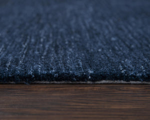 Alora Decor Luna Navy Hand-Tufted Recycled Polyester Rug — Water-Resistant, Textured Loop-And-Cut Pile For High-Traffic Spaces 7'6" x 9'6" LNALNA10400097696