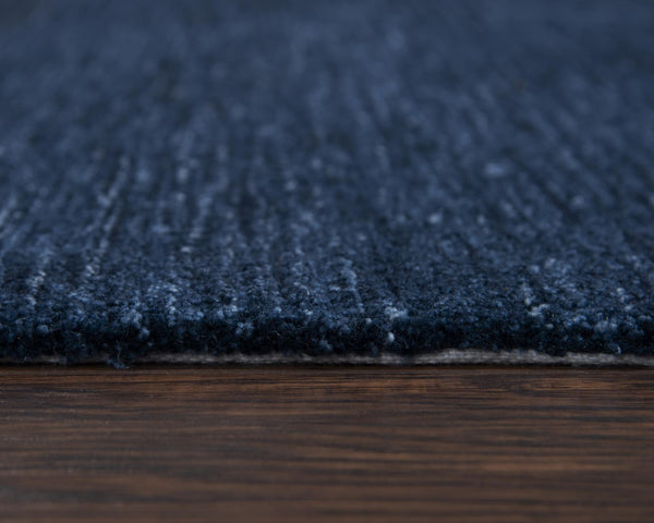 Alora Decor Luna Navy Hand-Tufted Recycled Polyester Rug — Water-Resistant, Textured Loop-And-Cut Pile For High-Traffic Spaces 7'6" x 9'6" LNALNA10400097696