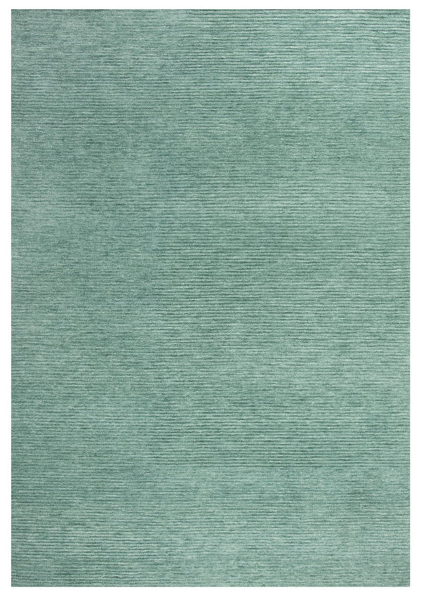 Alora Decor Luna Hand‑Tufted Aqua Teal Rug — Sustainable 100% Recycled Polyester, Water‑Resistant, Soft Textured Comfort For Casual Spaces 5' x 7'6" LNALNA105AA000576
