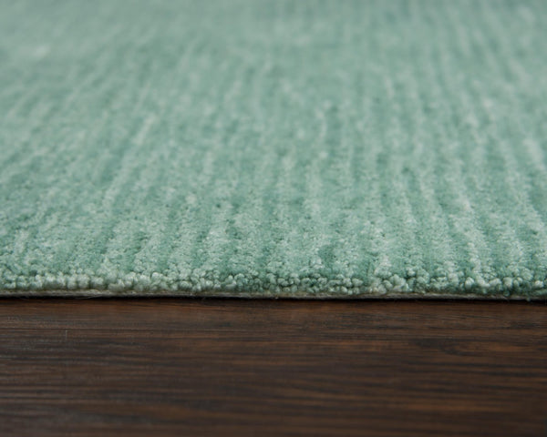 Alora Decor Luna Hand‑Tufted Aqua Teal Rug — Sustainable 100% Recycled Polyester, Water‑Resistant, Soft Textured Comfort For Casual Spaces 5' x 7'6" LNALNA105AA000576