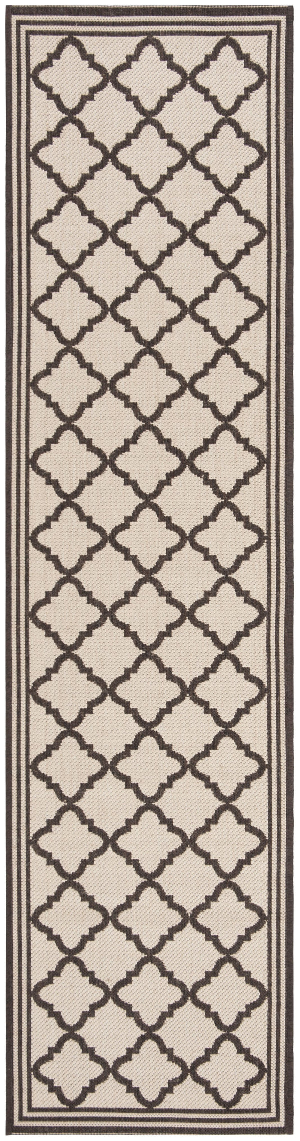 Safavieh Linden 2'2" X 8' Natural/Brown Runner Rug - Elegant Lattice Design, Durable, Soft, Oeko-tex Certified Natural ,Brown 100% Polypropylene Pile Lnd121b-28