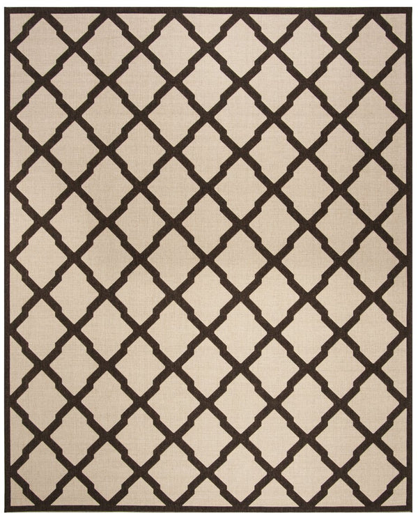 Safavieh Linden 122b 8' X 10' Stylish Natural/Brown Area Rug With Diamond Pattern - Durable & Safe For Home Natural ,Brown 100% Polypropylene Pile Lnd122b-8