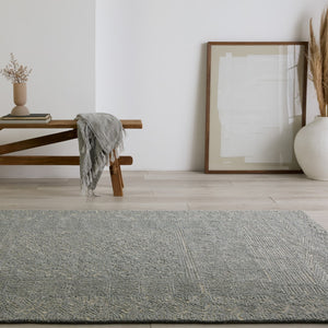 Jaipur Living Lineage Viatte Modern Moroccan Handmade Indoor Rug Blue 10'x14'