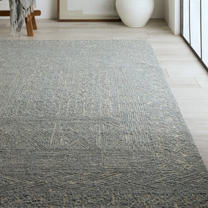 Jaipur Living Lineage Viatte Modern Moroccan Handmade Indoor Rug Blue 10'x14'