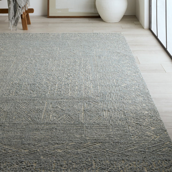 Jaipur Living Lineage Viatte Modern Moroccan Handmade Indoor Rug Blue 10'x14'