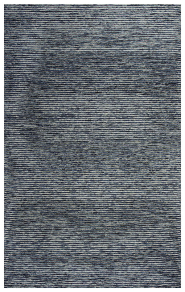 Alora Decor Laine Hand-Tufted Blue And Beige Striped Wool Rug — Coastal Casual Texture For Living Spaces 8'6" x 11'6" LNELNE10100098611