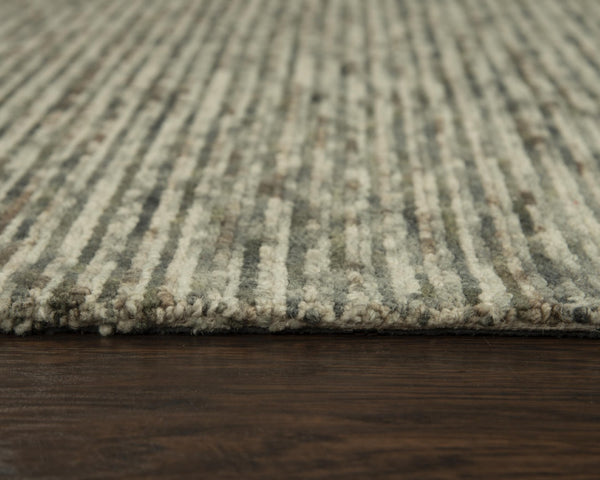 Alora Decor Laine Hand-Tufted Wool Rug With Subtle Gray-Beige Stripes, Soft Space-Dyed Texture, Durable Craftsmanship 8'6" x 11'6" LNELNE10200338611
