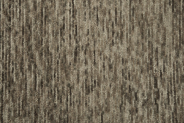 Alora Decor Laine Hand-Tufted Wool Rug In Brown Beige Stripes — Plush 100% Space-Dyed Wool, Casual Comfort, India-Crafted 7'6" x 9'6" LNELNE10300127696