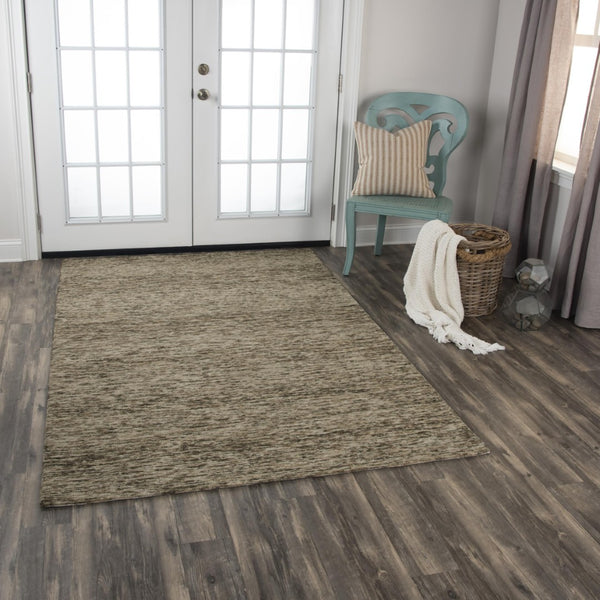 Alora Decor Laine Hand-Tufted Wool Rug In Brown Beige Stripes — Plush 100% Space-Dyed Wool, Casual Comfort, India-Crafted 7'6" x 9'6" LNELNE10300127696