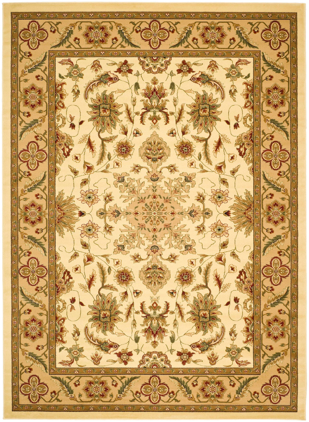 Safavieh Lyndhurst Elegant Area Rug From Turkey – Soft, Timeless Design For Any Home Decor Or Space Ivory ,Tan Polypropylene Pile Lnh211a-6r