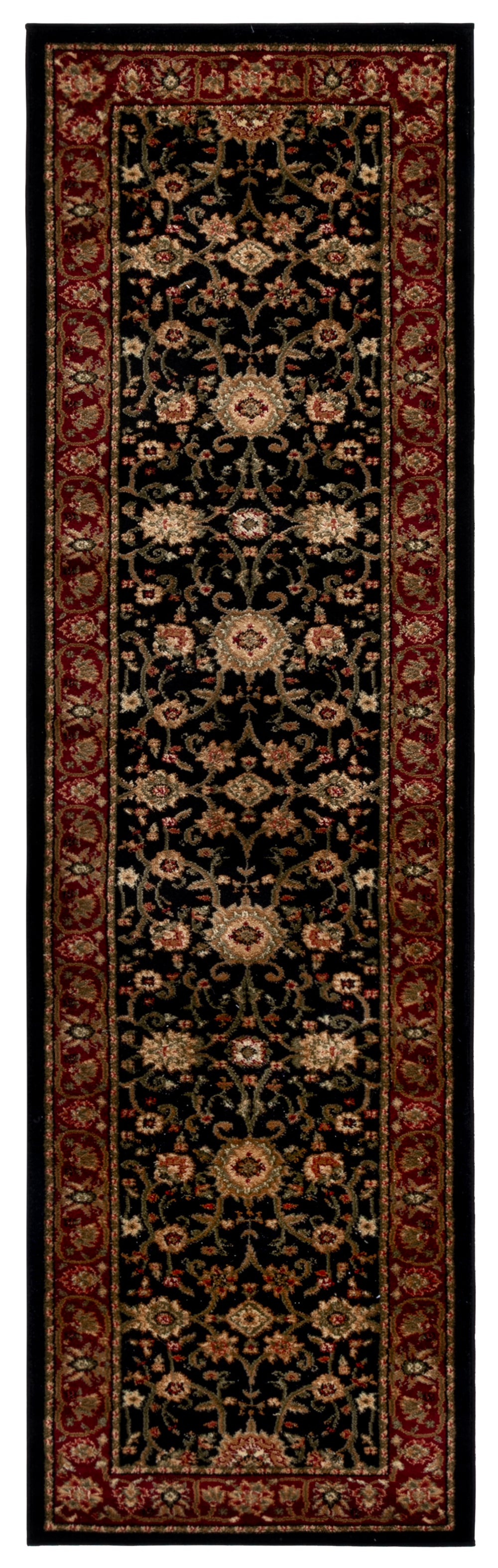 Safavieh Lyndhurst Exquisite Round Rug - Timeless Charm With Traditional Design For Elegant Home Décor Black ,Red Polypropylene Pile Lnh212g-4r