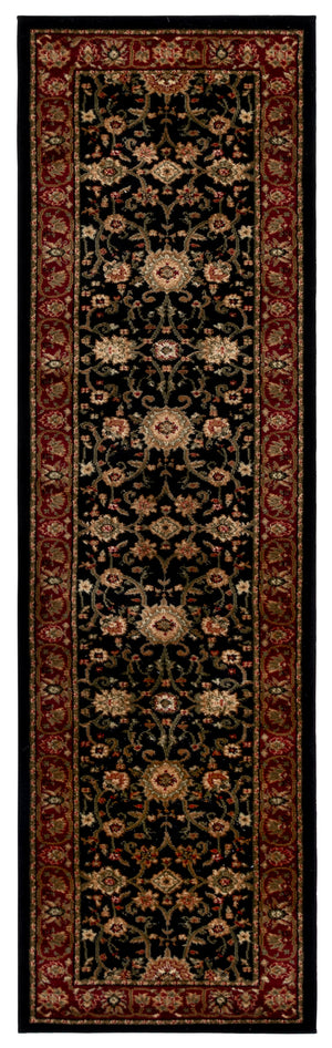 Safavieh Lyndhurst Exquisite Round Rug - Timeless Charm With Traditional Design For Elegant Home Décor Black ,Red Polypropylene Pile Lnh212g-4r