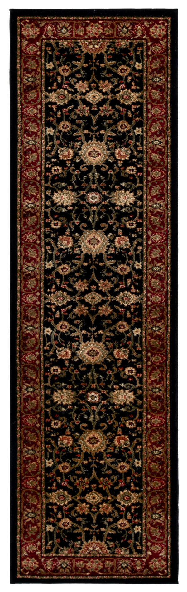 Safavieh Lyndhurst Exquisite Round Rug - Timeless Charm With Traditional Design For Elegant Home Décor Black ,Red Polypropylene Pile Lnh212g-4r