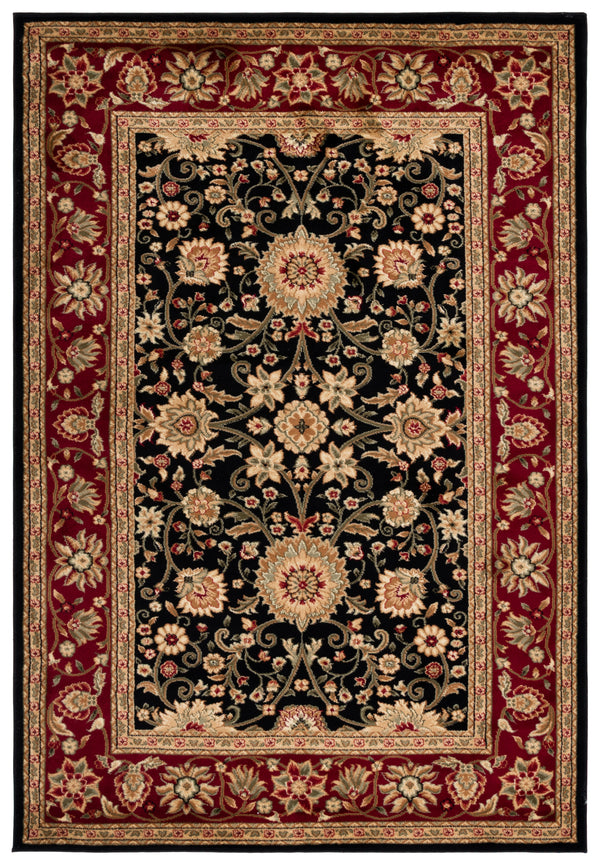 Safavieh Lyndhurst Exquisite Round Rug - Timeless Charm With Traditional Design For Elegant Home Décor Black ,Red Polypropylene Pile Lnh212g-4r