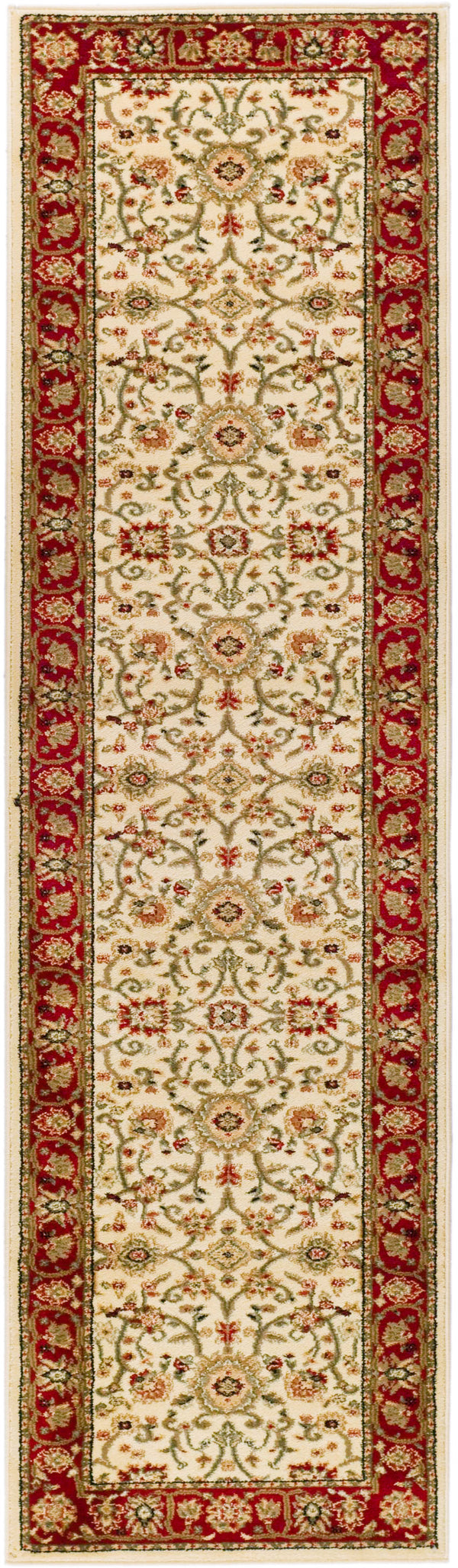 Safavieh Lyndhurst Exquisite Round Rug - Timeless Charm With Traditional Design For Elegant Home Décor Ivory ,Red Polypropylene Pile Lnh212k-6