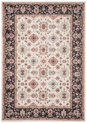 Safavieh Lyndhurst Timeless Traditional Area Rug - Elegant Floral Motifs For Home Décor Enhancement Cream ,Navy Polypropylene Pile Lnh332k-210