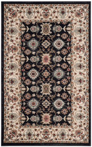 Safavieh Lyndhurst Timeless Traditional Area Rug - Elegant Floral Motifs For Home Décor Enhancement Navy ,Creme Polypropylene Pile Lnh332p-210